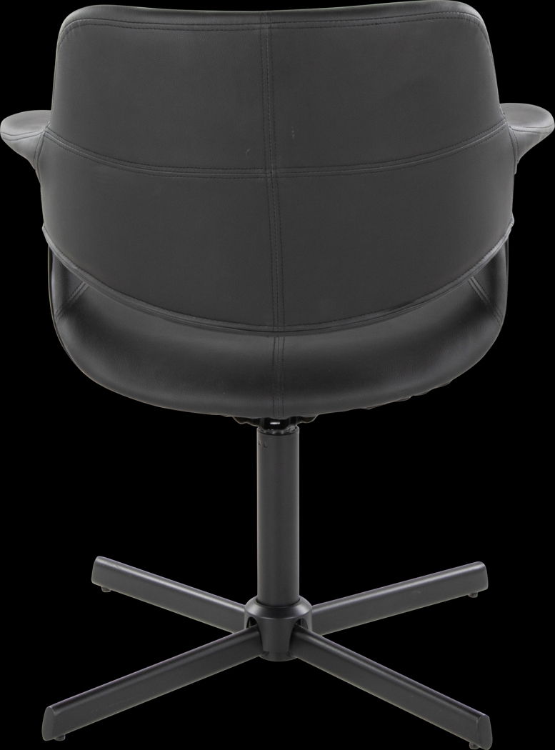 Donneita Black Swivel Accent Chair - Thumbnail - Image 5