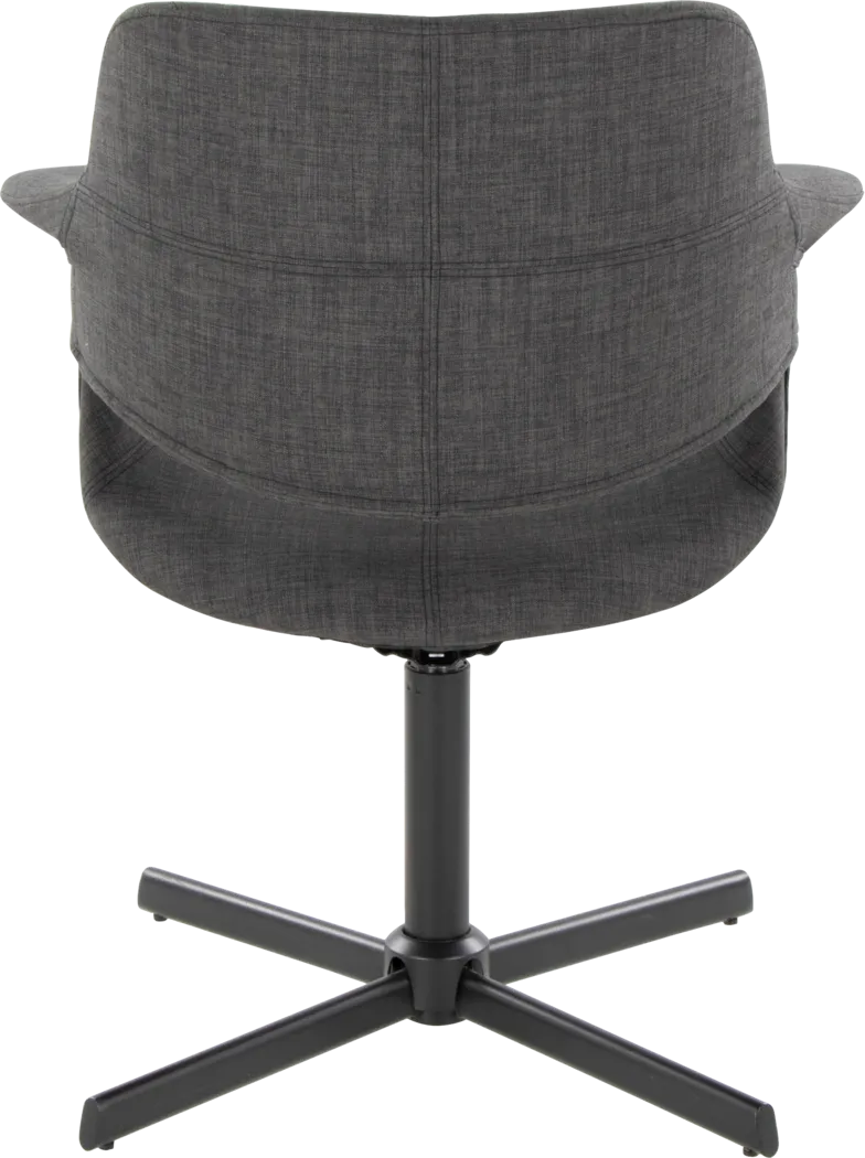 Donneita Charcoal Swivel Accent Chair - Thumbnail - Image 5