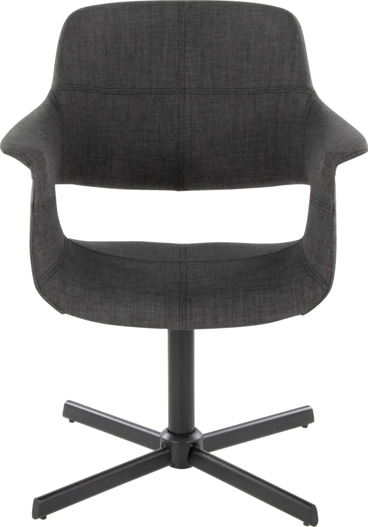 Donneita Charcoal Swivel Accent Chair - Thumbnail - Image 6