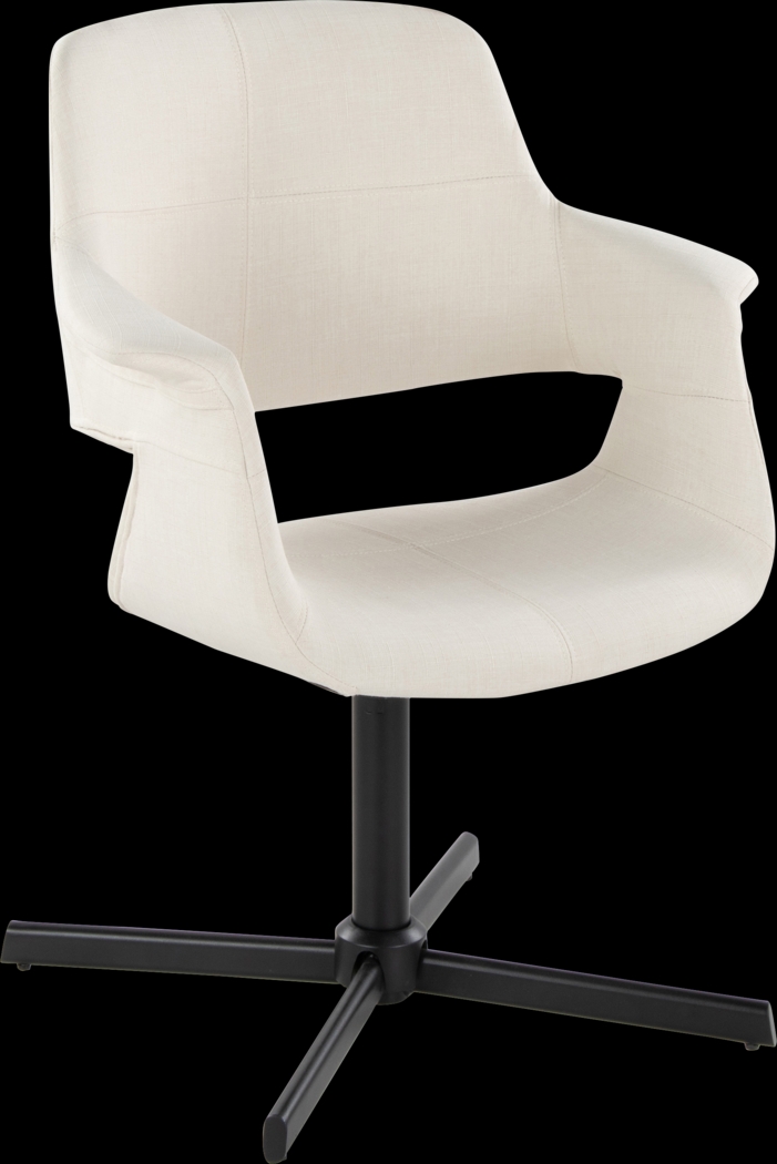 Donneita Cream Swivel Accent Chair - Thumbnail - Image 1