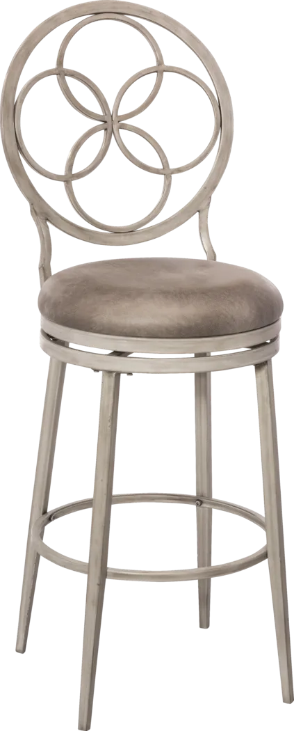 Donnelly Gray Swivel Counter Height Stool - Thumbnail - Image 1