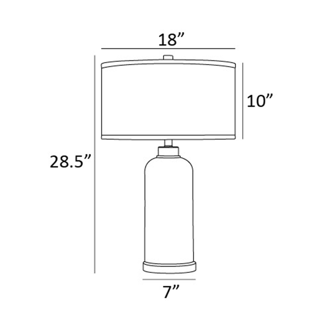 Donohue Drive White Table Lamp - Thumbnail - Image 4