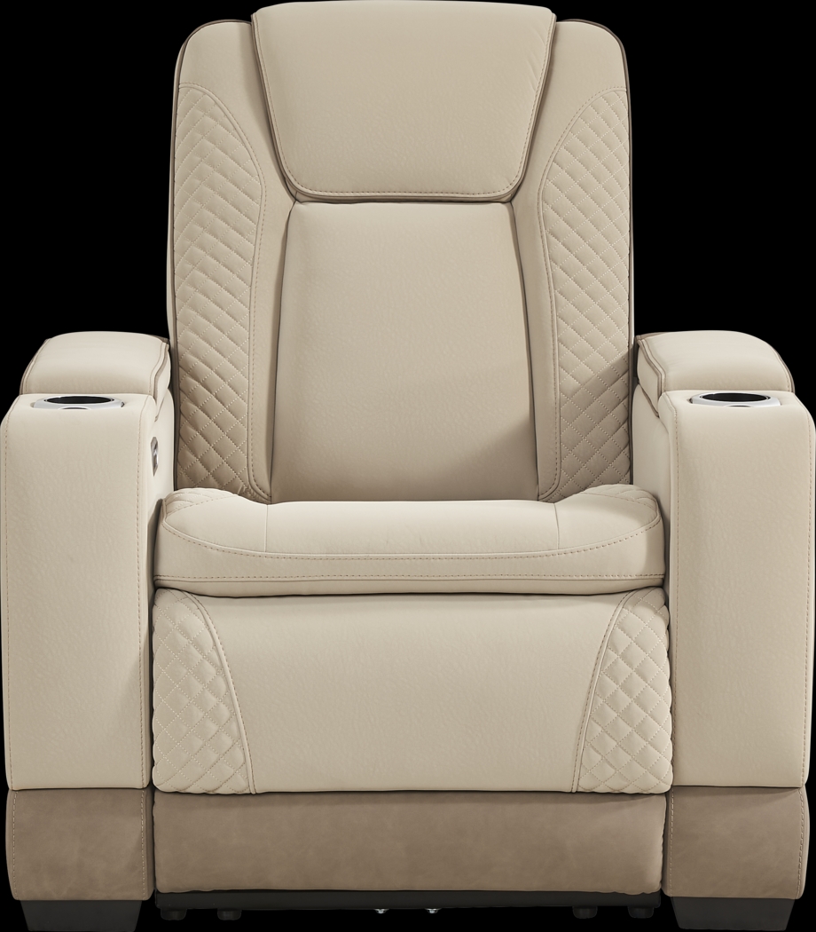 Donovan Park Beige 8 Pc Living Room with Dual Power Reclining Sofa - Thumbnail - Image 15