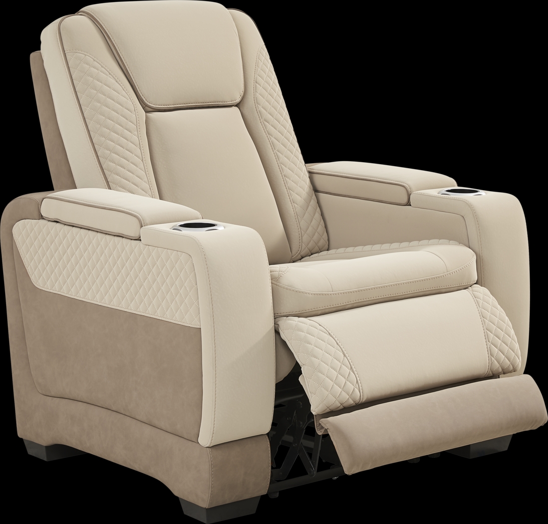 Donovan Park Beige 8 Pc Living Room with Dual Power Reclining Sofa - Thumbnail - Image 14