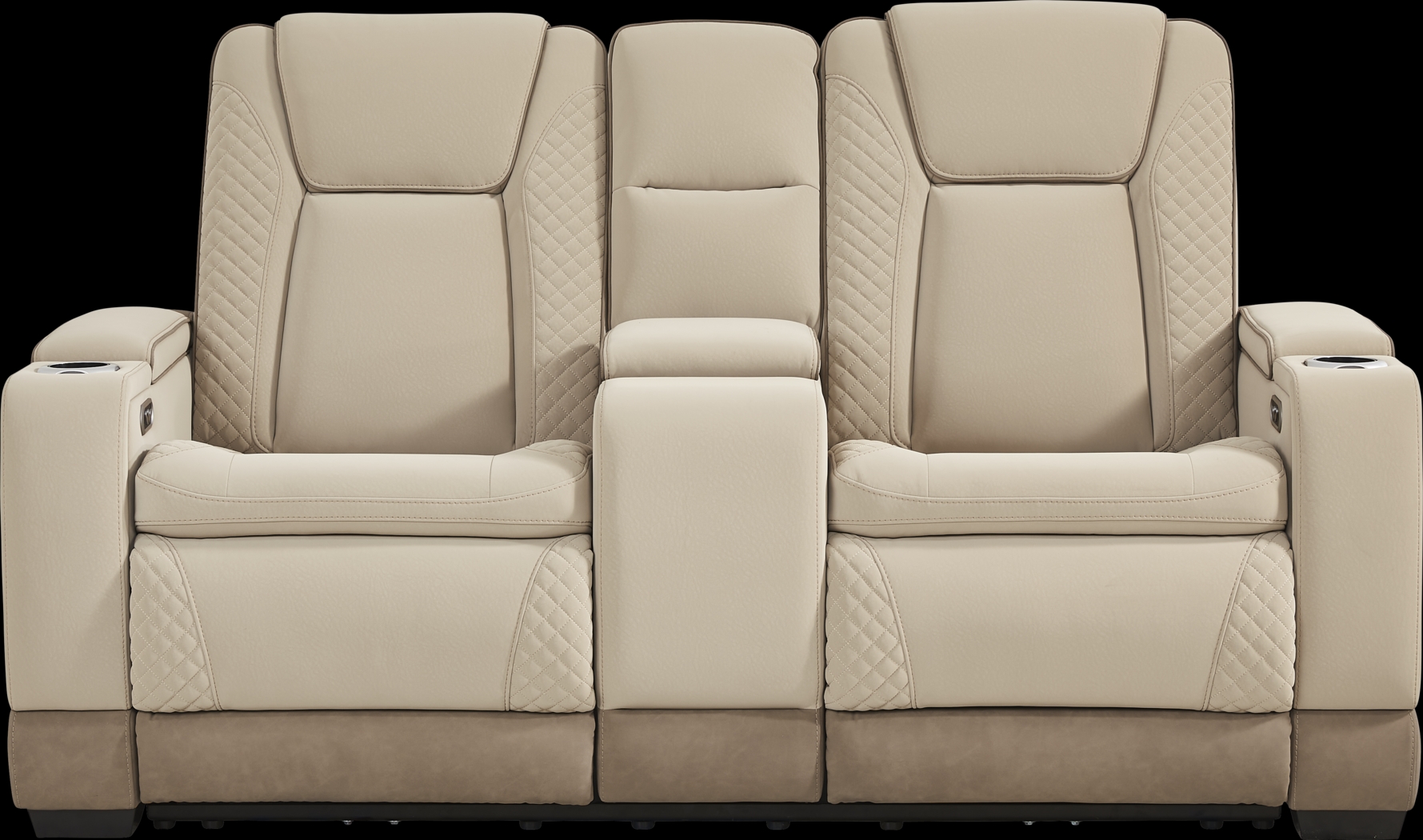 Donovan Park Beige 5 Pc Dual Power Reclining Living Room - Thumbnail - Image 14