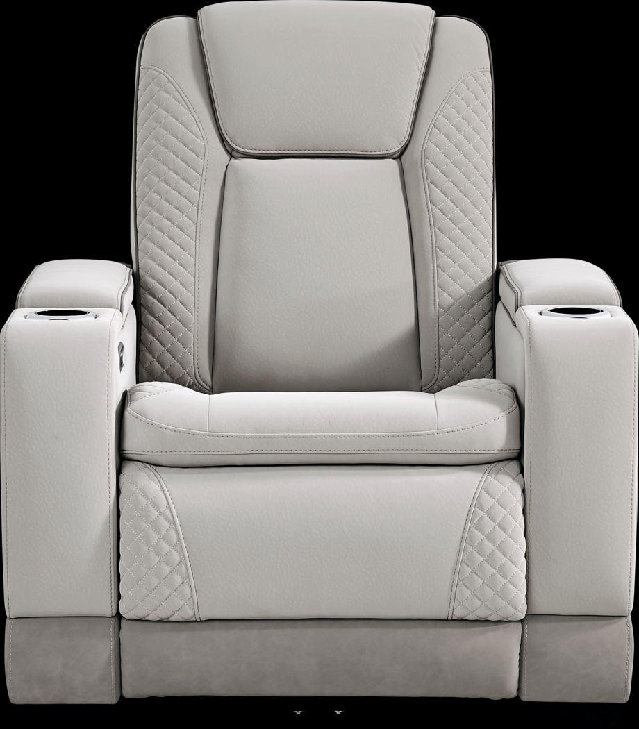 Donovan Park Gray 3 Pc Dual Power Reclining Living Room - Thumbnail - Image 19