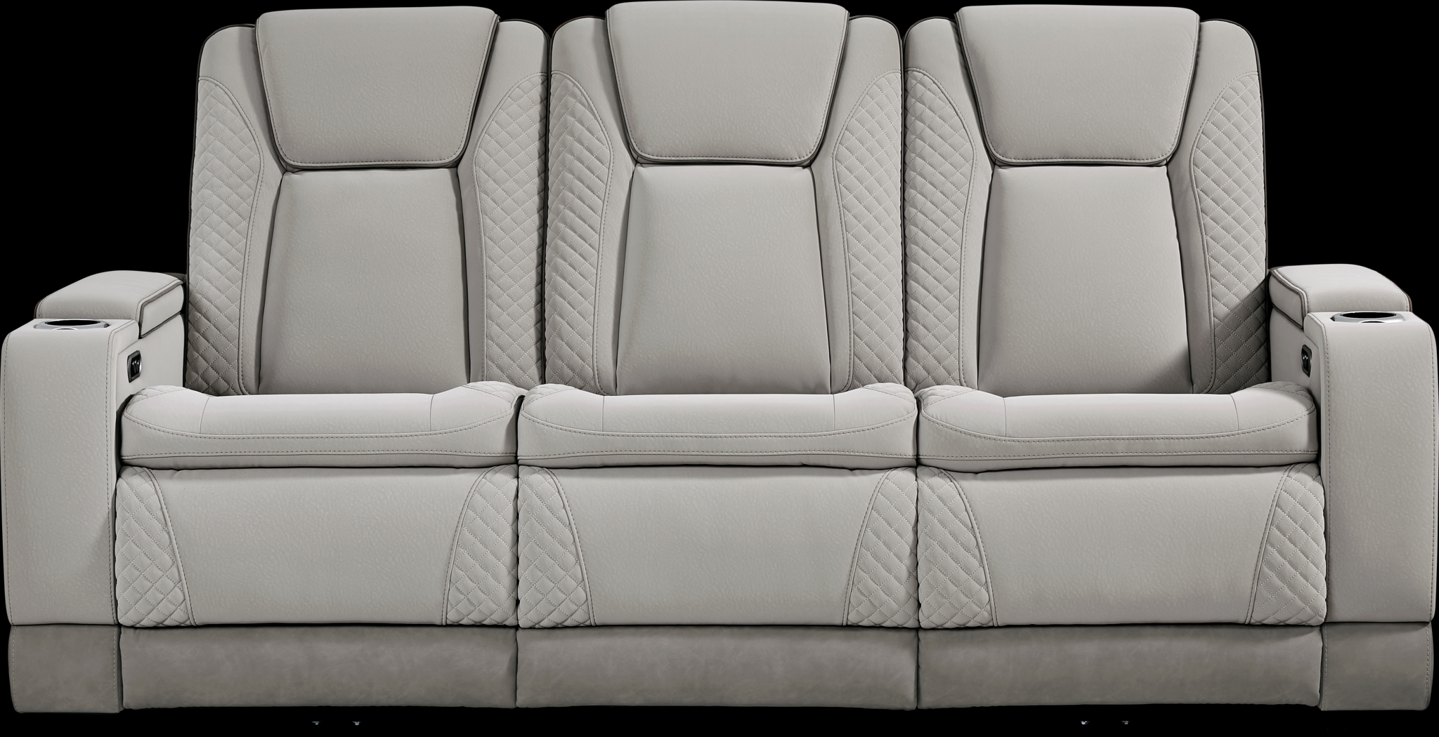 Donovan Park Gray 7 Pc Living Room with Dual Power Reclining Sofa - Thumbnail - Image 4