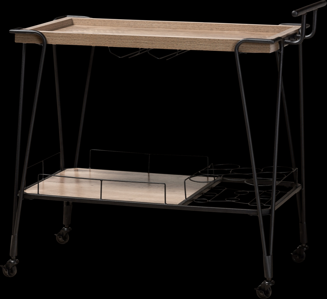 Donset Brown Kitchen Cart - Thumbnail - Image 1