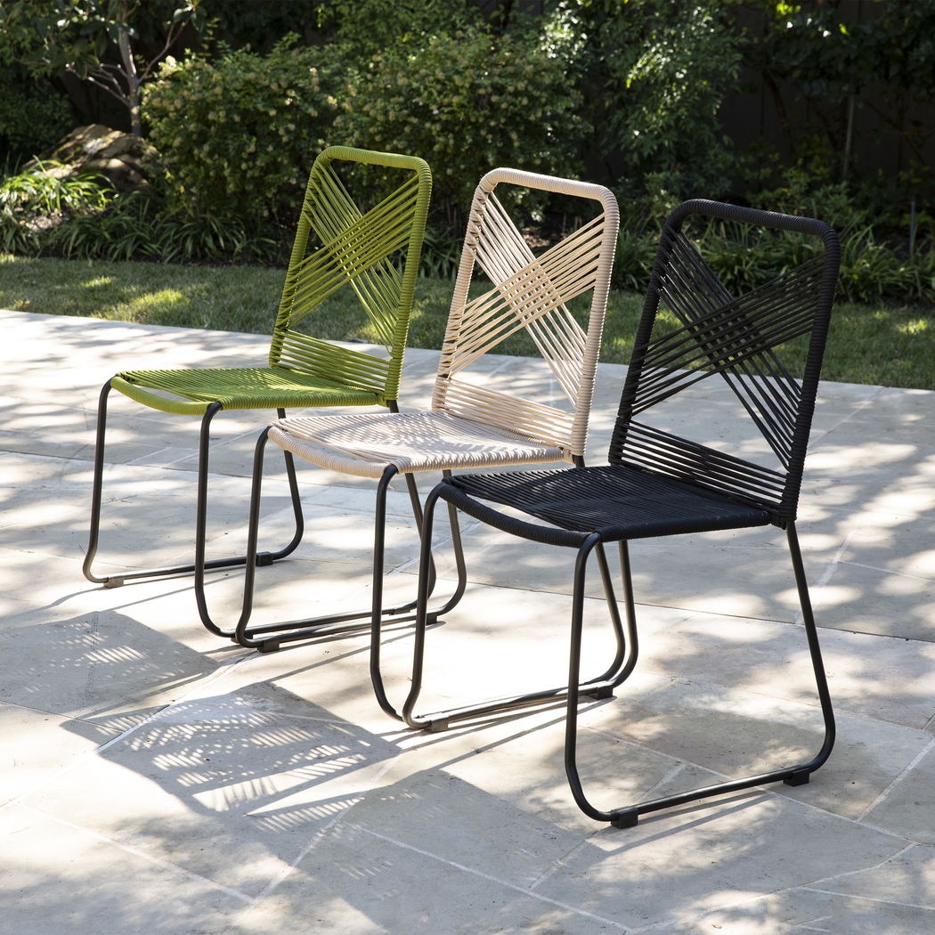 Donwood Black Outdoor Accent Chair, Set of 2 - Thumbnail - Image 9