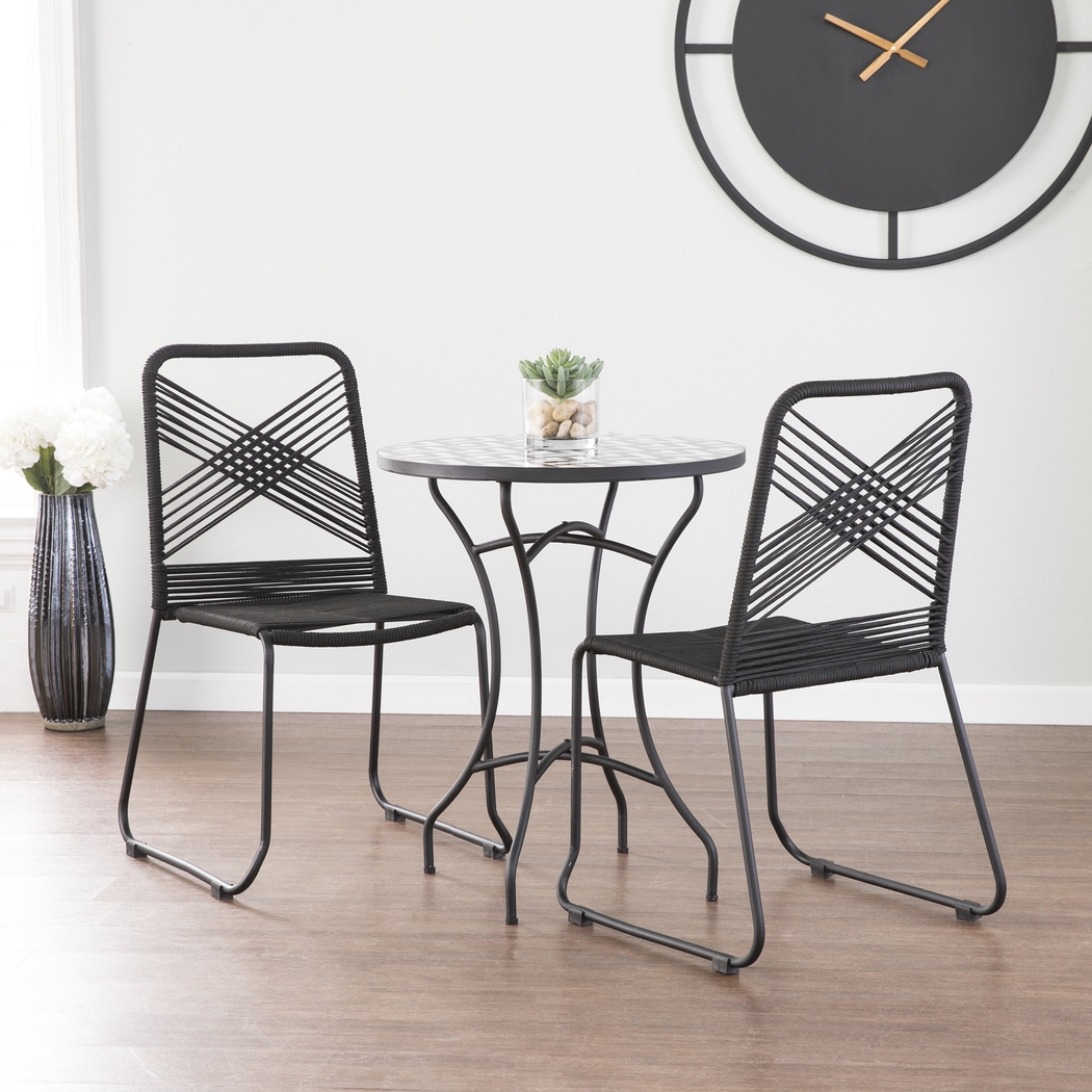 Donwood Black Outdoor Accent Chair, Set of 2 - Thumbnail - Image 10