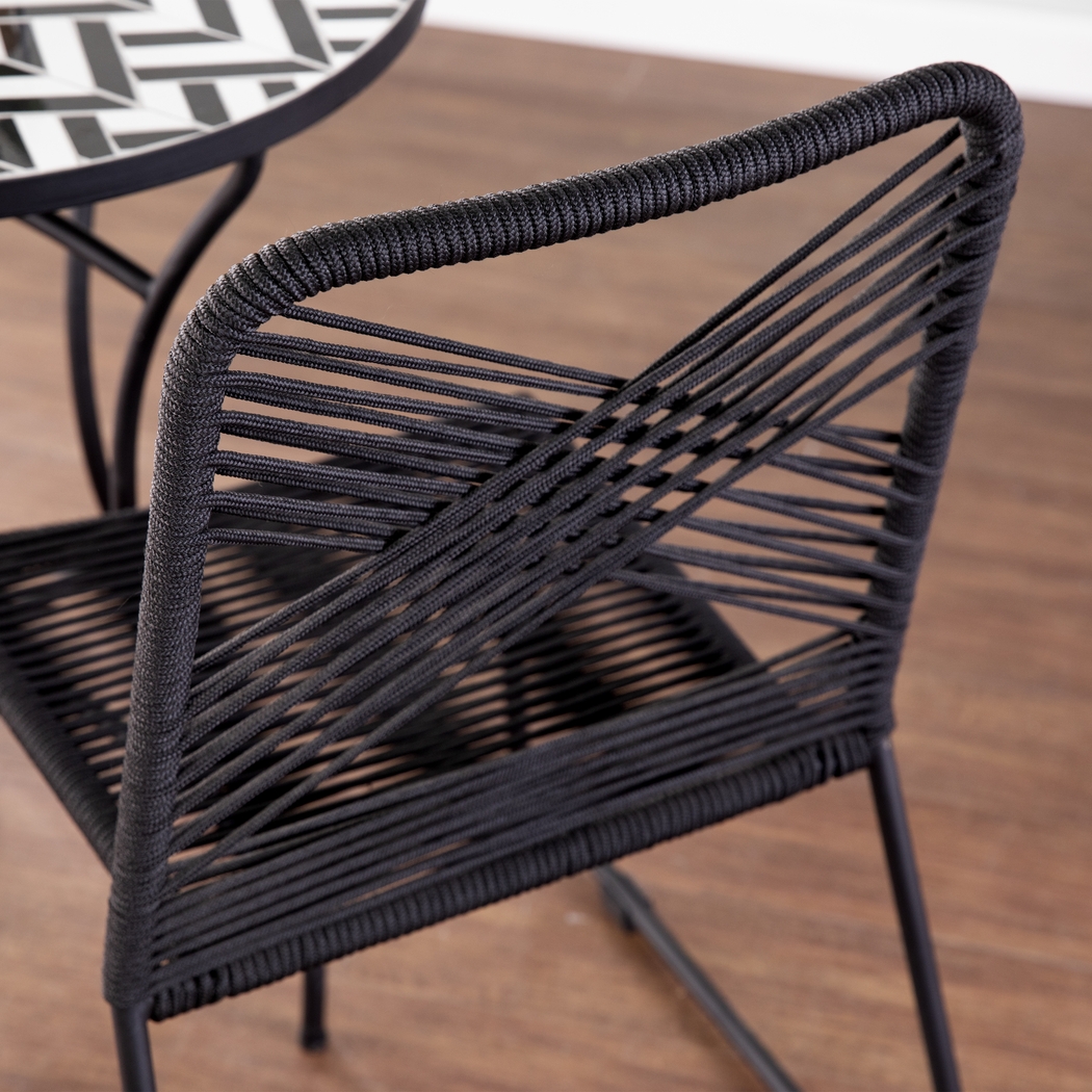 Donwood Black Outdoor Accent Chair, Set of 2 - Thumbnail - Image 11