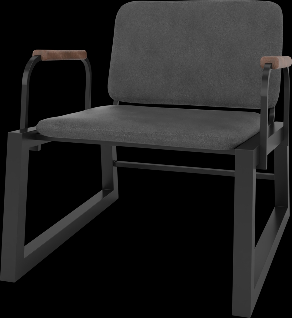 Doolan Black Accent Chair - Thumbnail - Image 3
