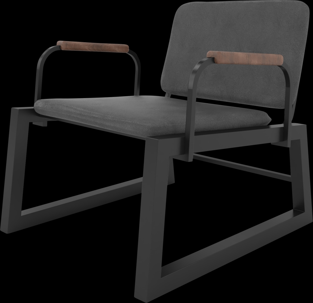 Doolan Black Accent Chair - Thumbnail - Image 1