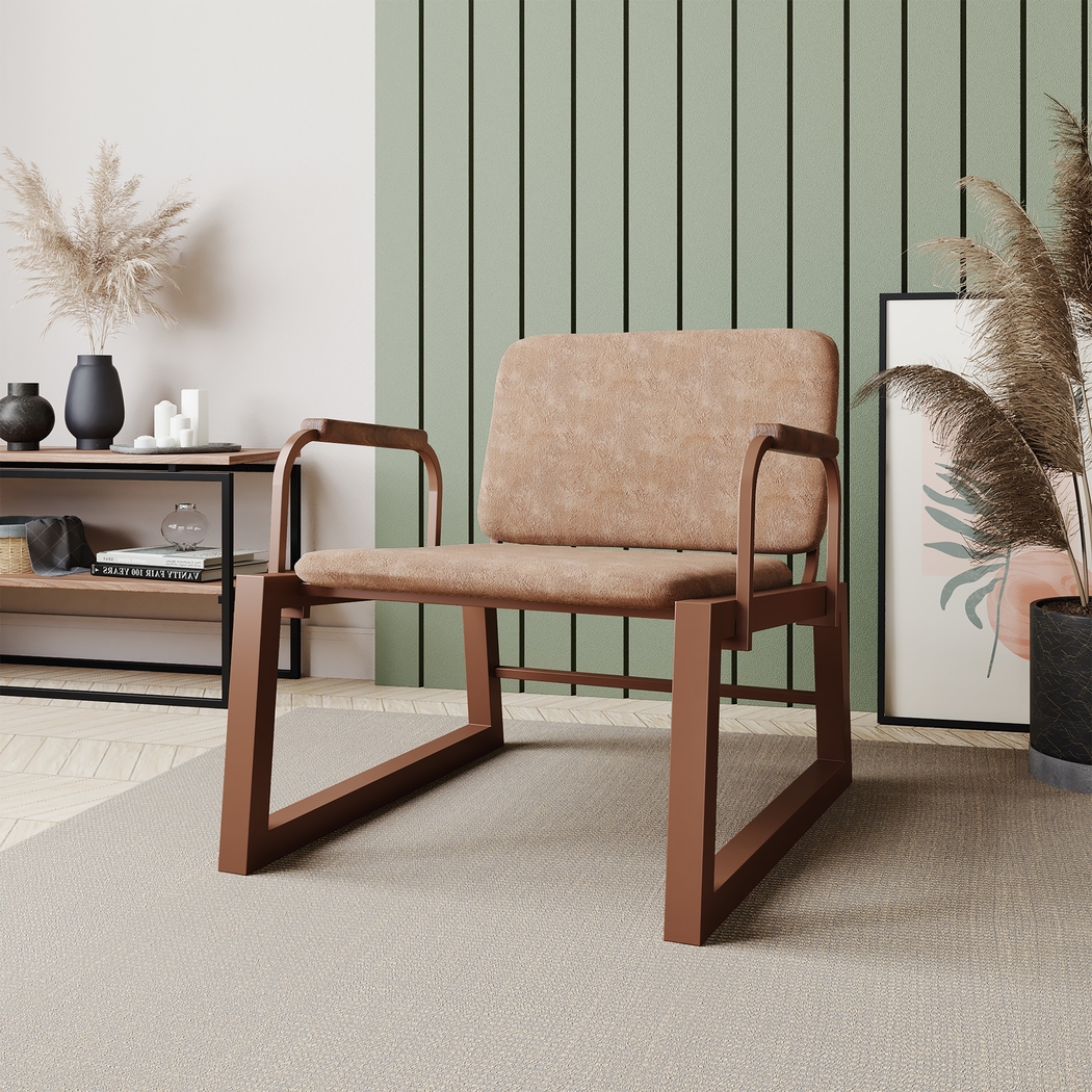 Doolan Brown Accent Chair - Thumbnail - Image 2