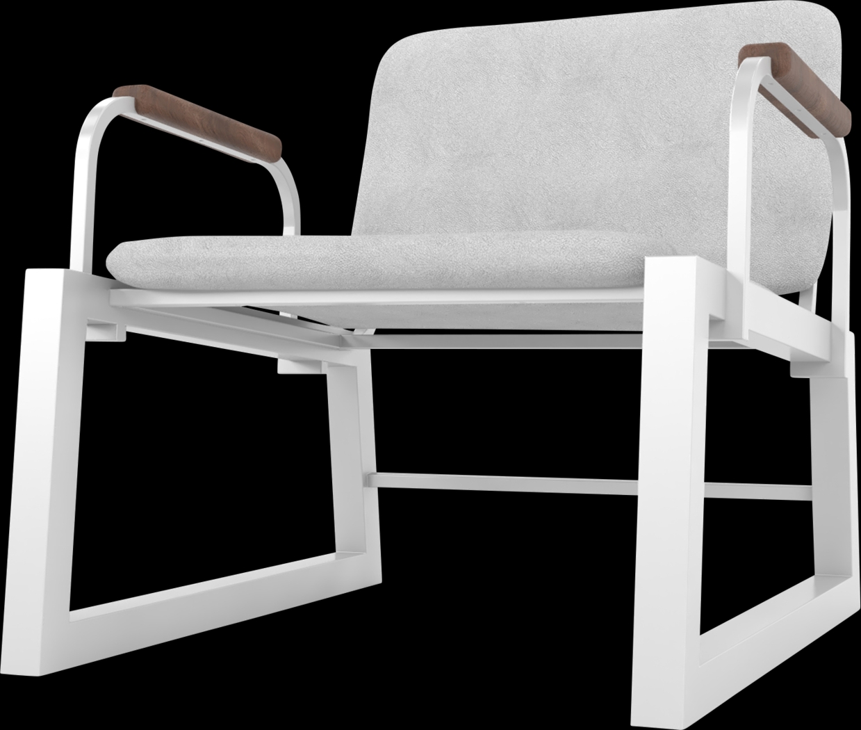 Doolan White Accent Chair - Thumbnail - Image 2