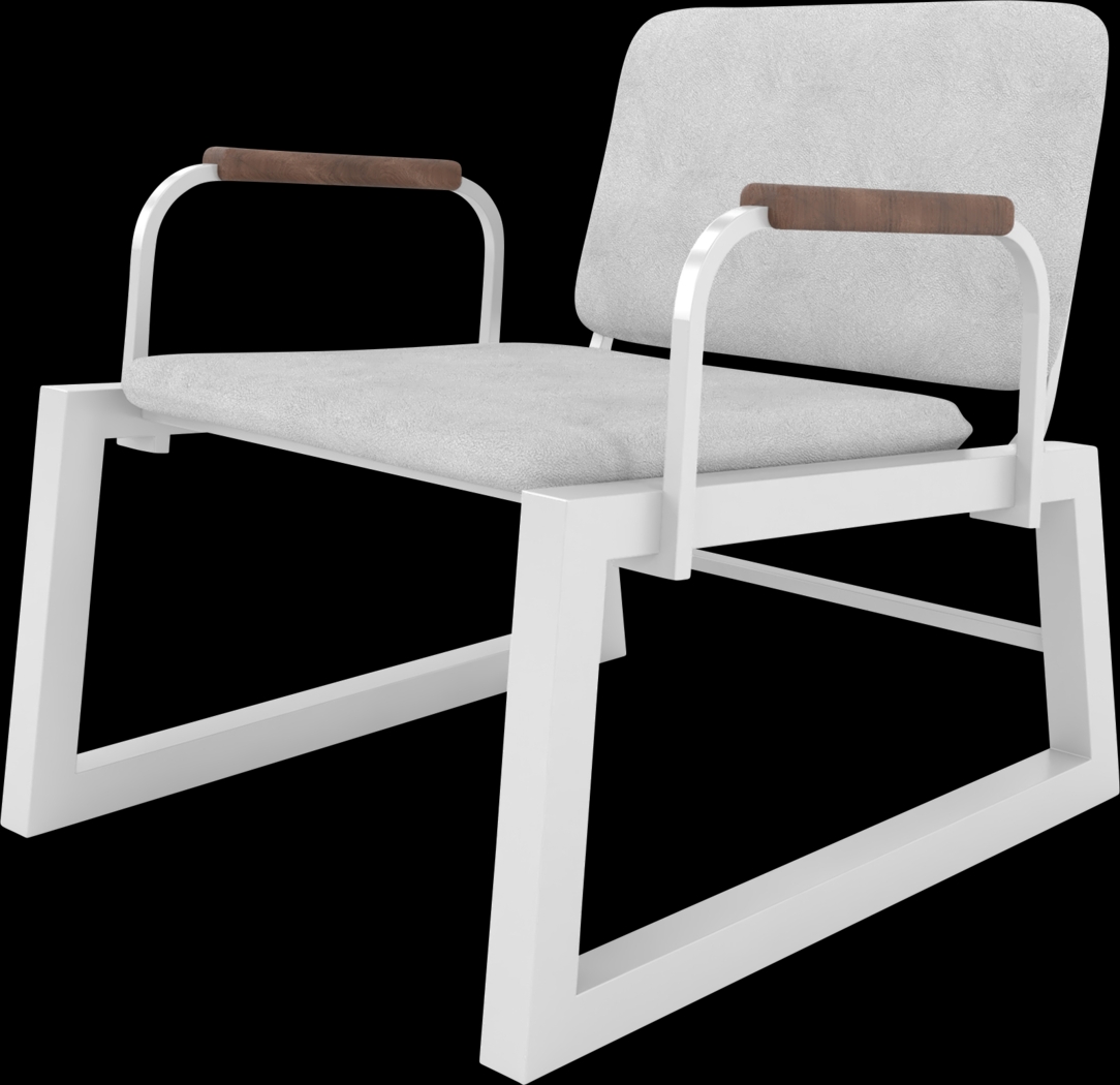 Doolan White Accent Chair - Thumbnail - Image 3