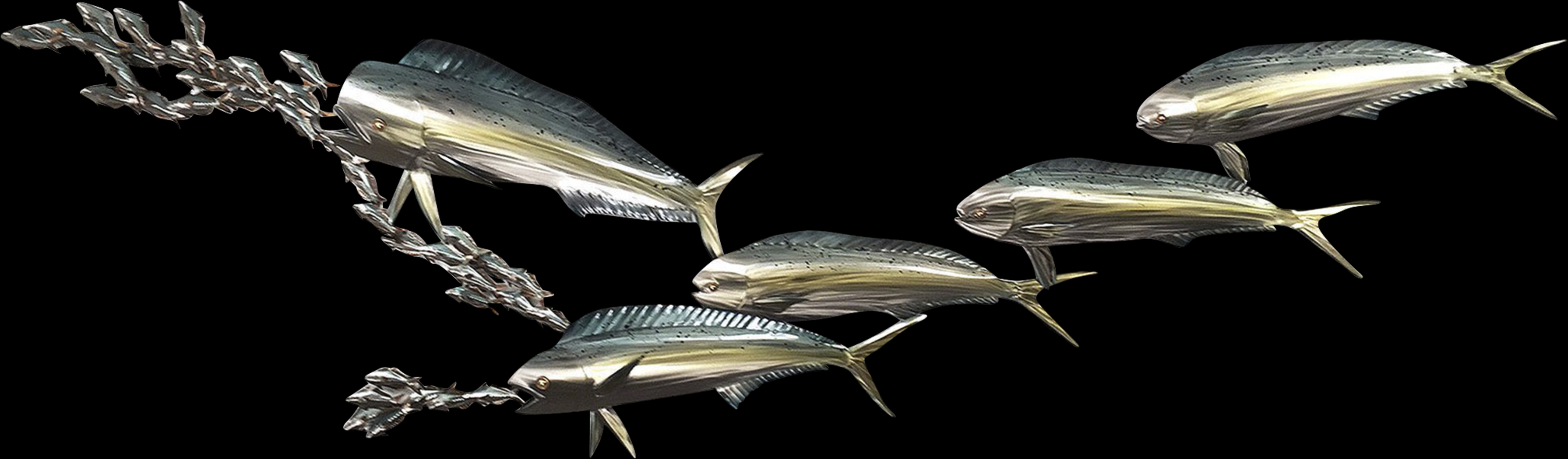 Dorado Sea Silver Outdoor Artwork - Thumbnail - Image 1