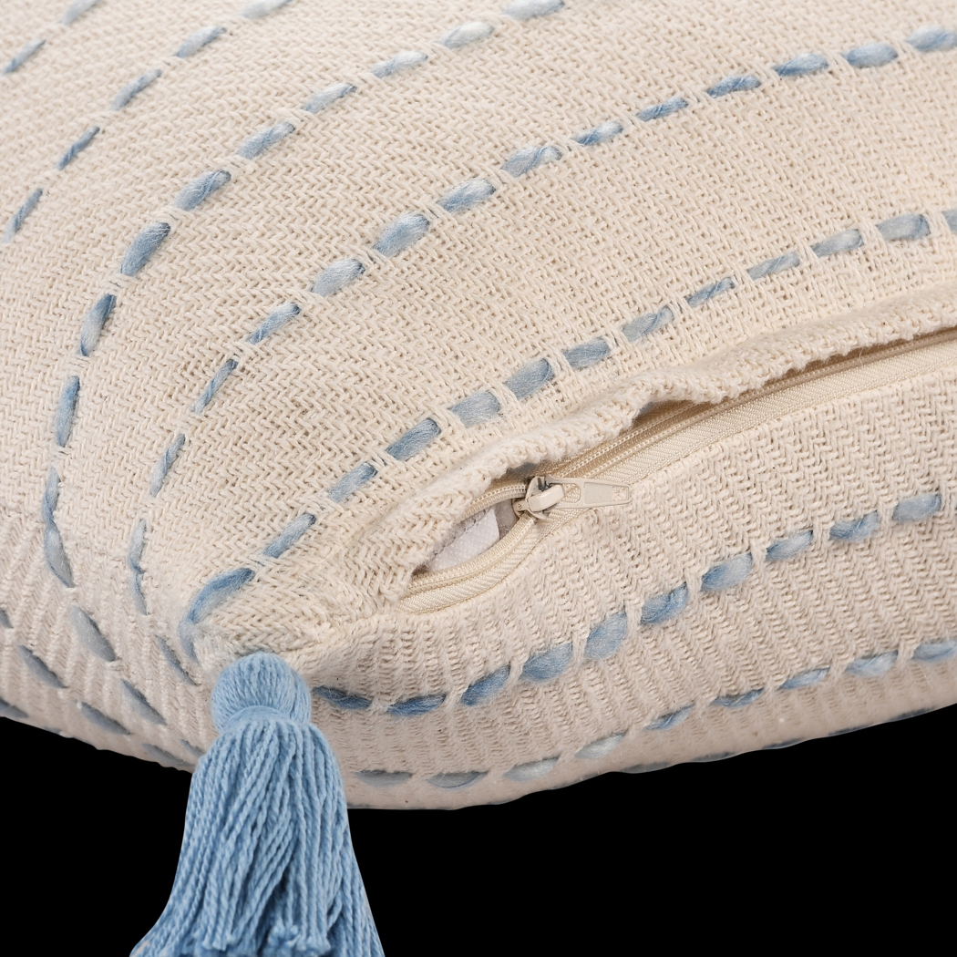 Dorath Blue Pillow, Set of 2 - Thumbnail - Image 4