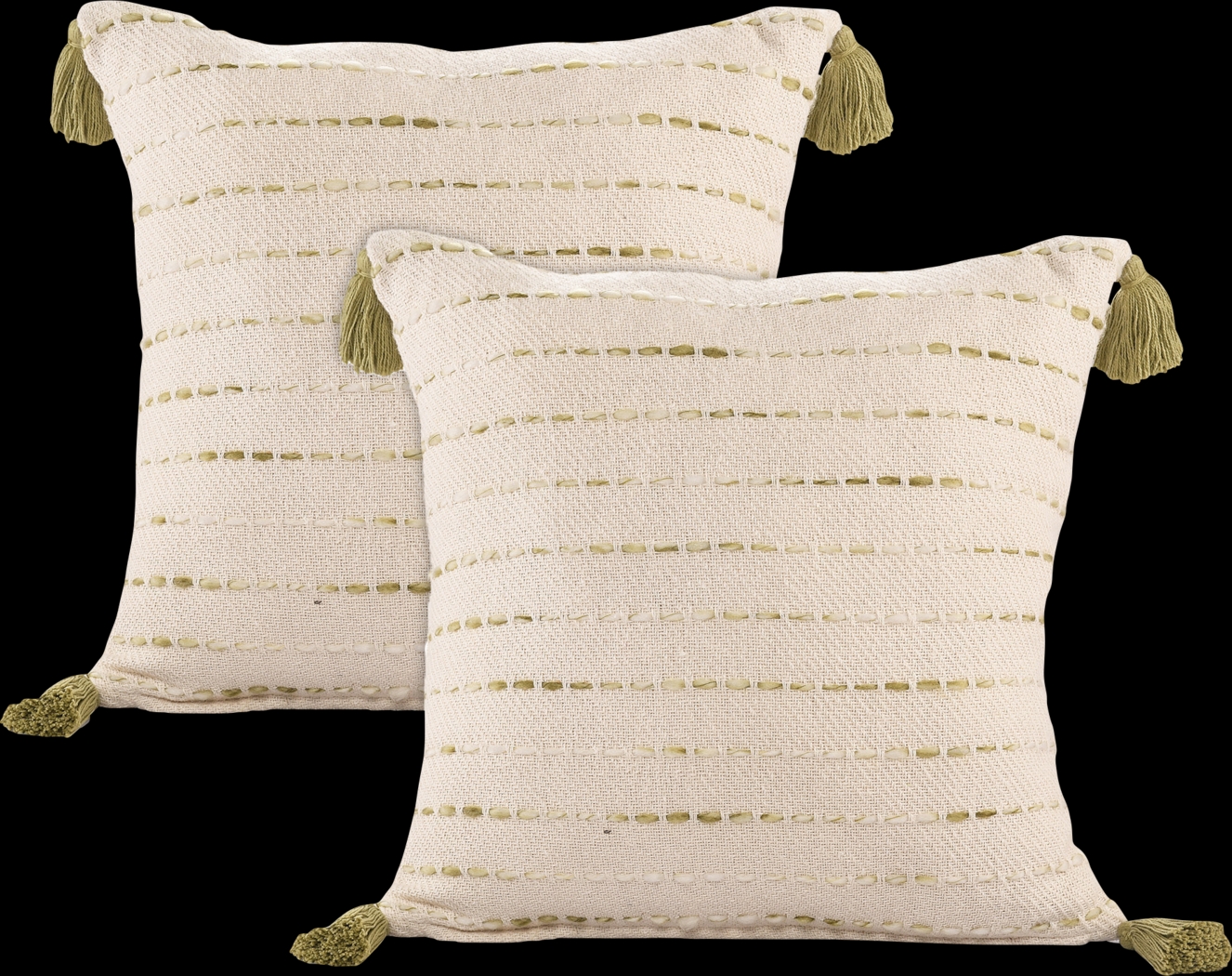 Dorath Olive Green Pillow, Set of 2 - Thumbnail - Image 1