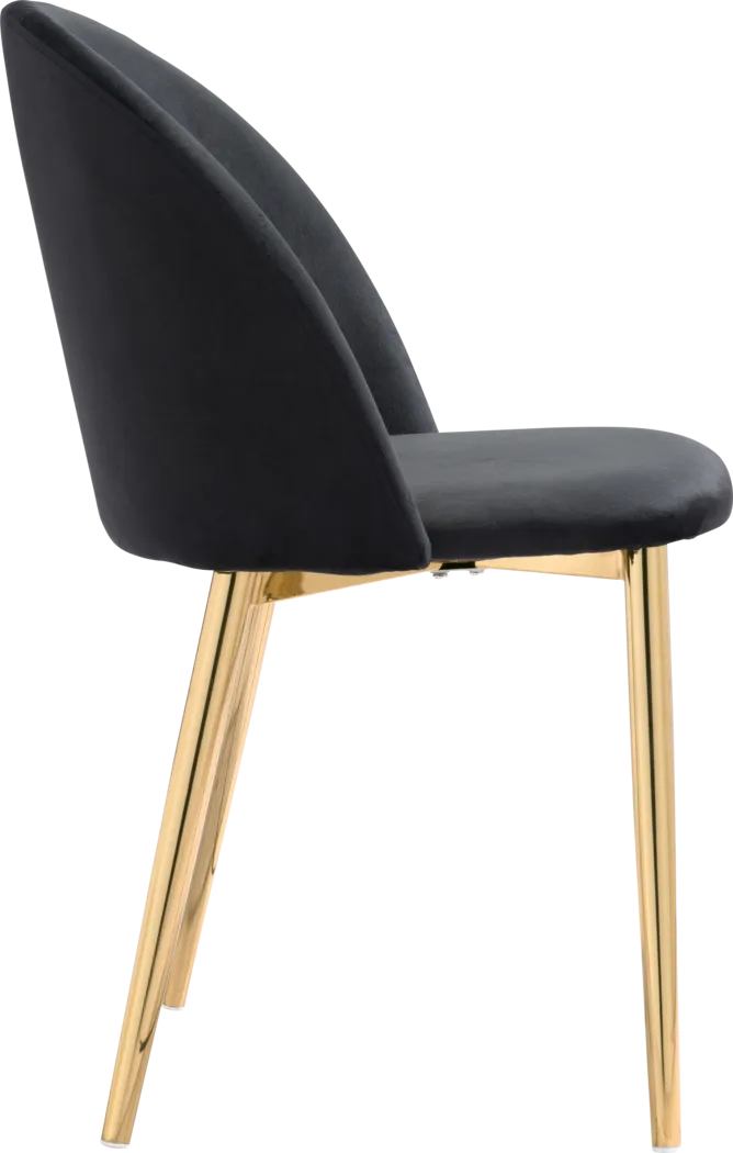 Dordine Black Side Chair, Set of 2 - Thumbnail - Image 3