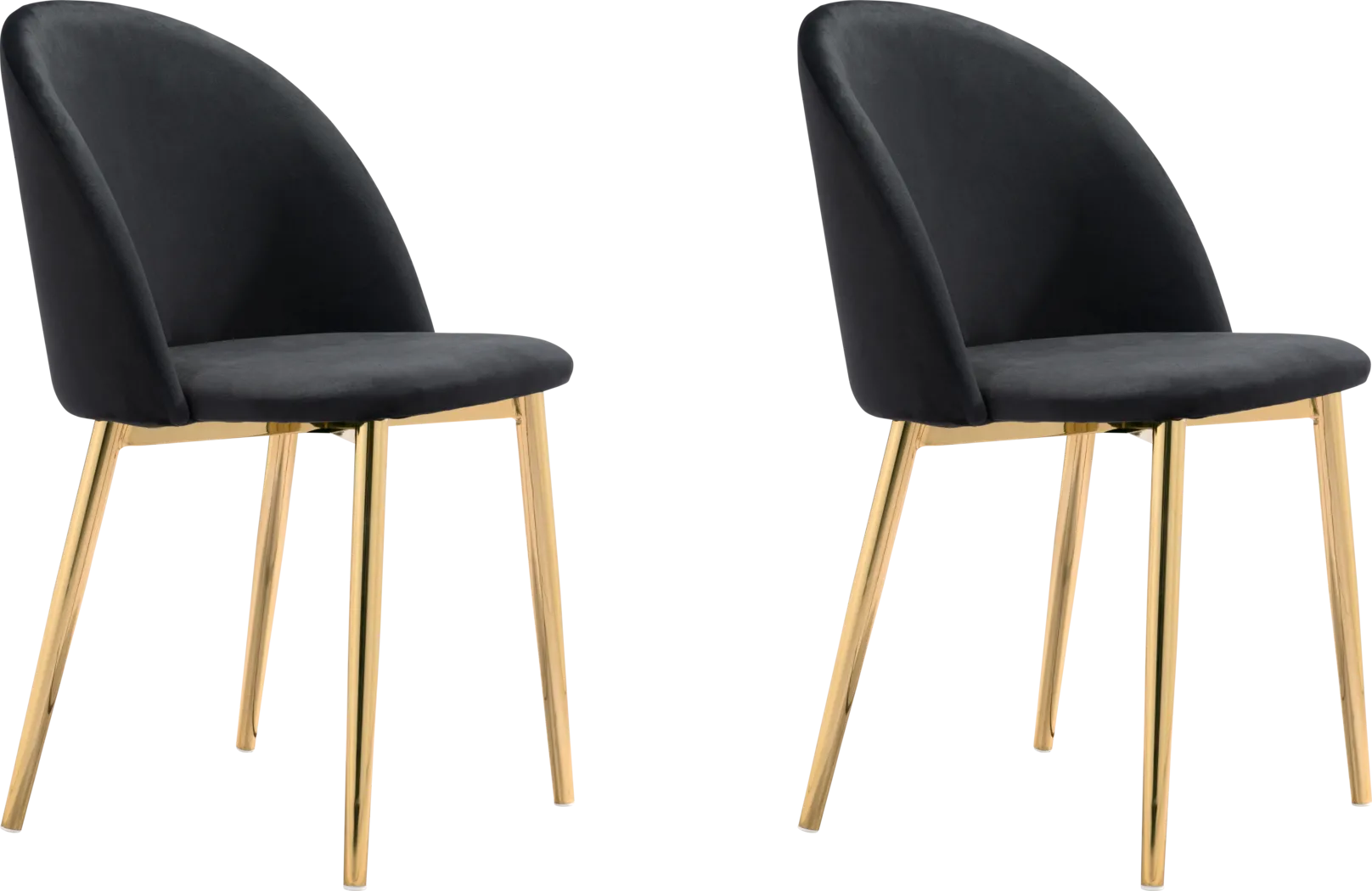 Dordine Black Side Chair, Set of 2 - Thumbnail - Image 1