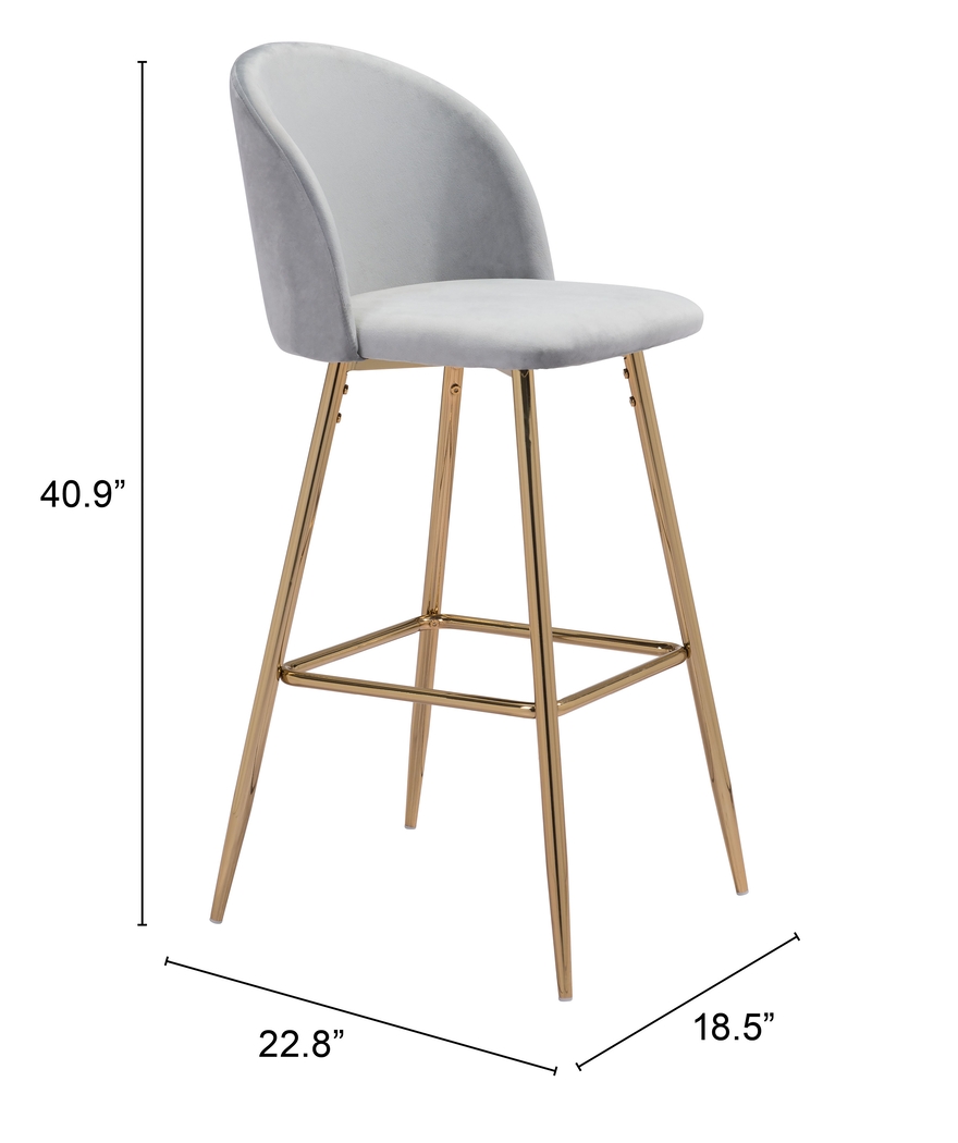 Dordine Gray Barstool - Thumbnail - Image 6