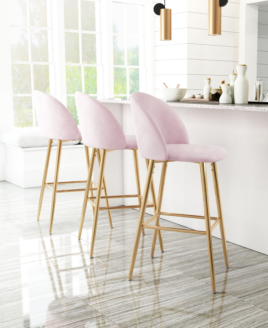 Dordine Pink Barstool - Thumbnail - Image 5