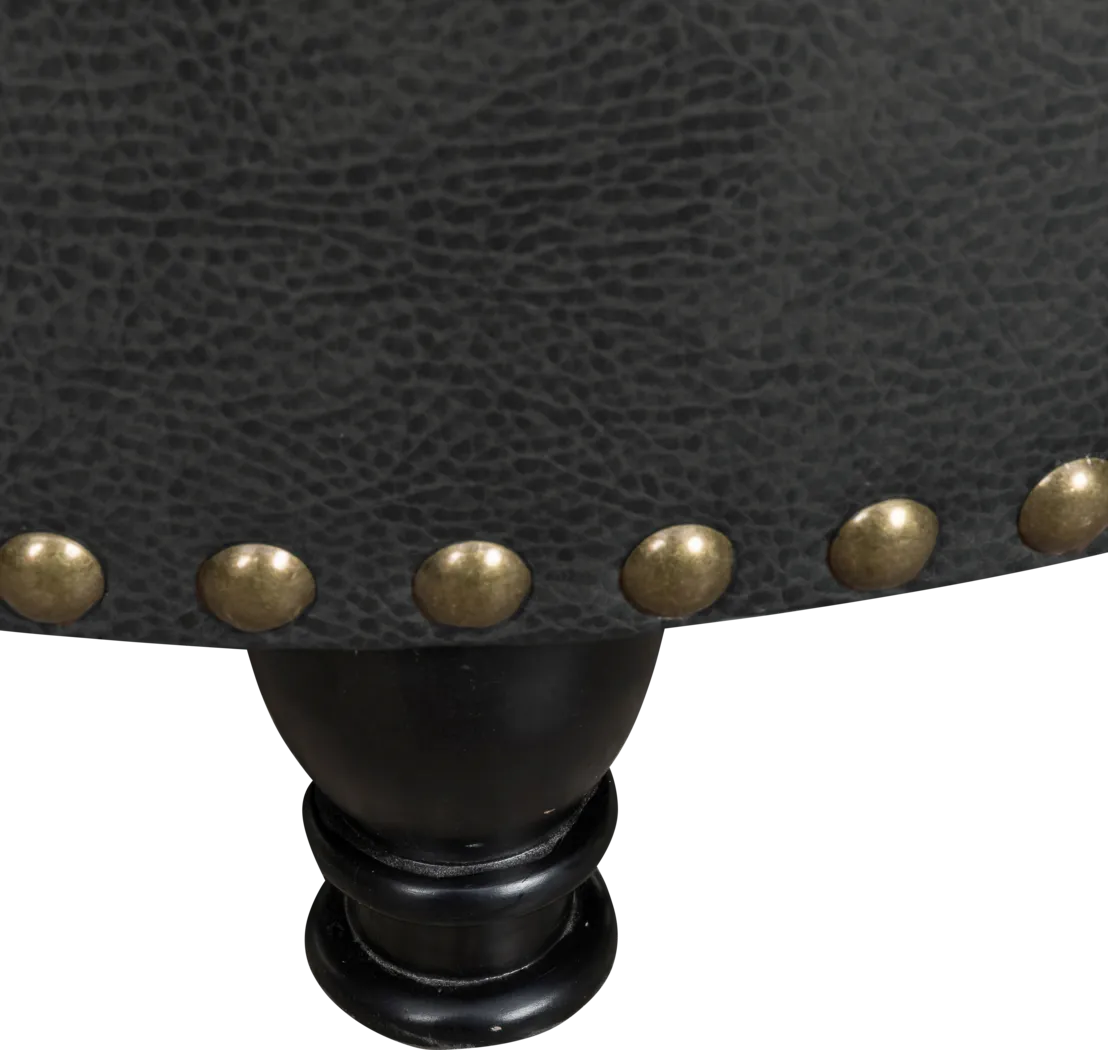 Doretta Black Storage Ottoman - Thumbnail - Image 4