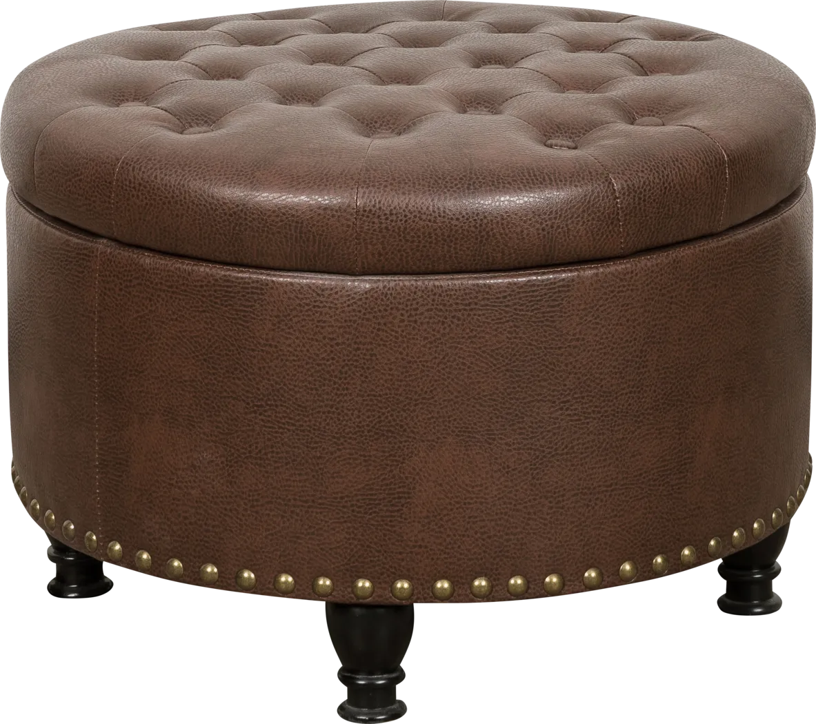Doretta Brown Storage Ottoman - Thumbnail - Image 2