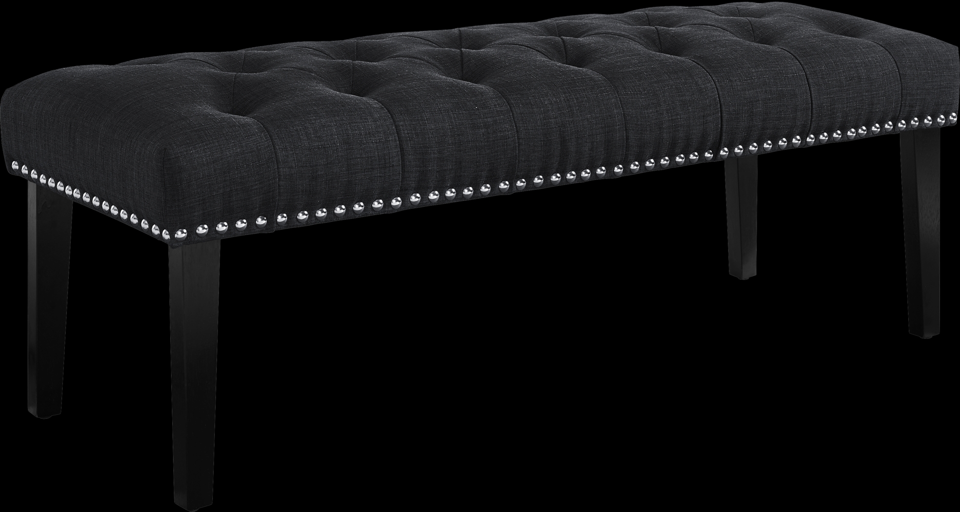 Dorian Charcoal Accent Bench - Thumbnail - Image 1