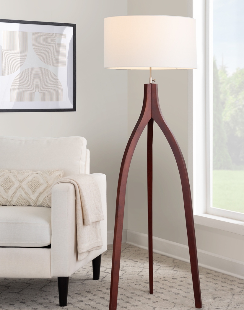 Dorino Brown Floor Lamp - Thumbnail - Image 2