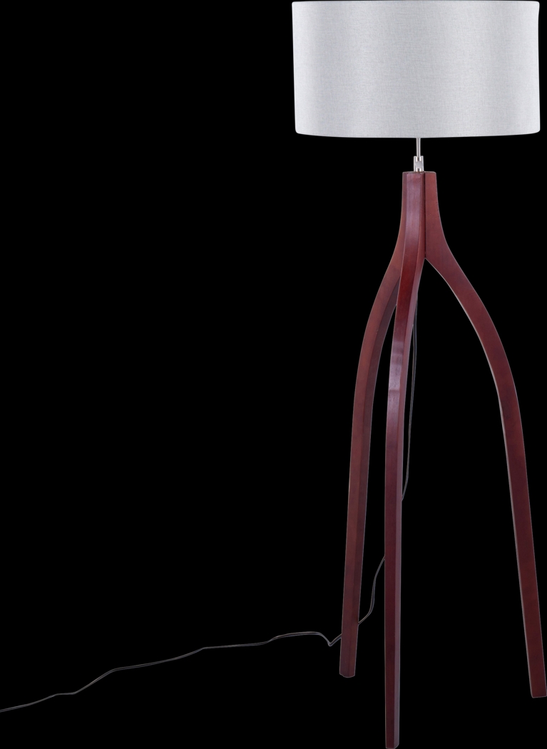 Dorino Walnut Floor Lamp - Thumbnail - Image 1