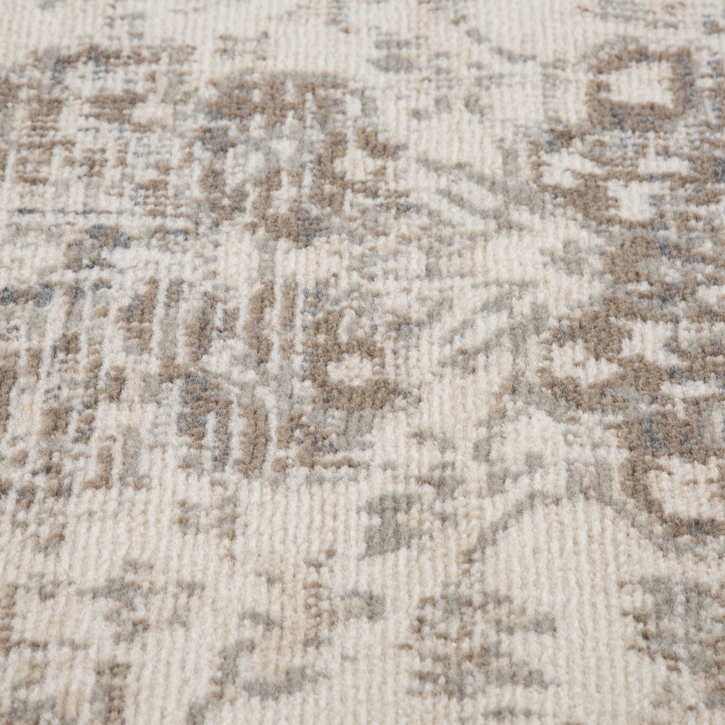 Dorlam Beige 6'7 x 9' Rug - Thumbnail - Image 4