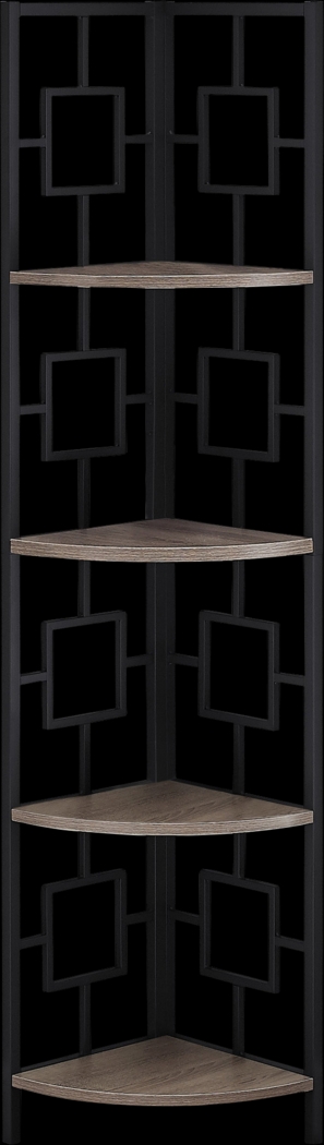Dorminey Dark Taupe Bookcase - Thumbnail - Image 1