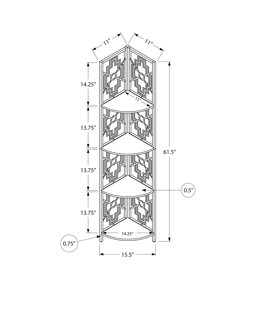 Dorminey Taupe Bookcase - Thumbnail - Image 4