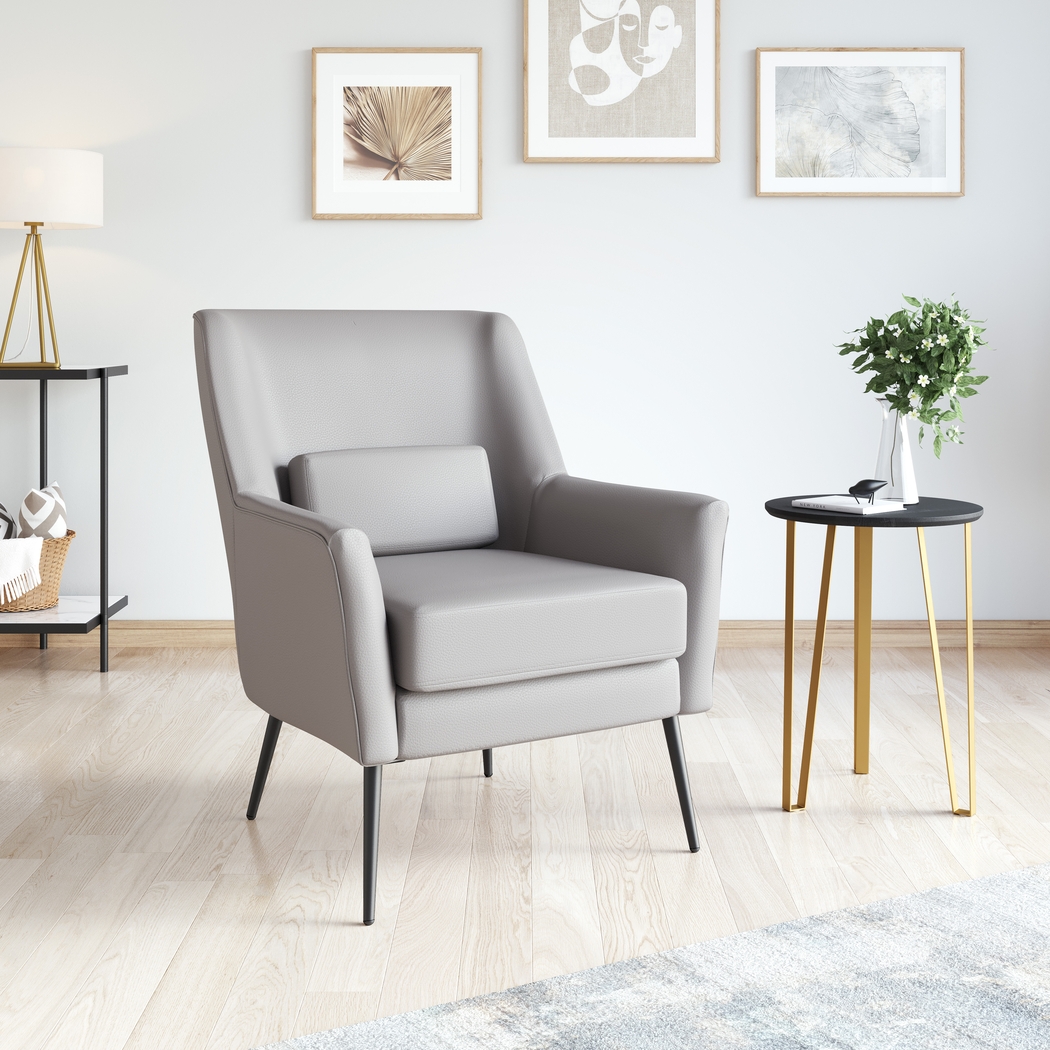 Dorosin Gray Accent Chair - Thumbnail - Image 11