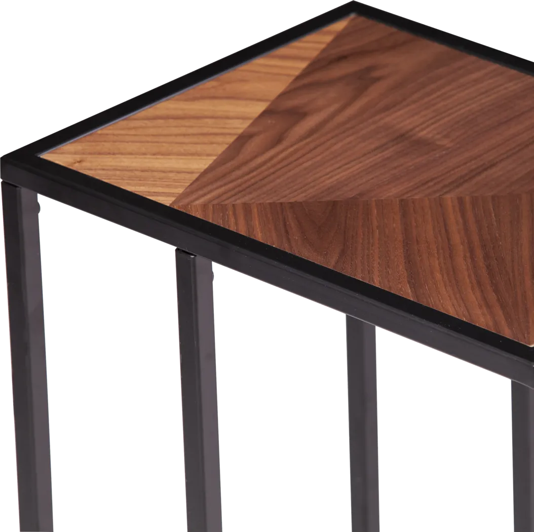 Dorotha Walnut Accent Table - Thumbnail - Image 2