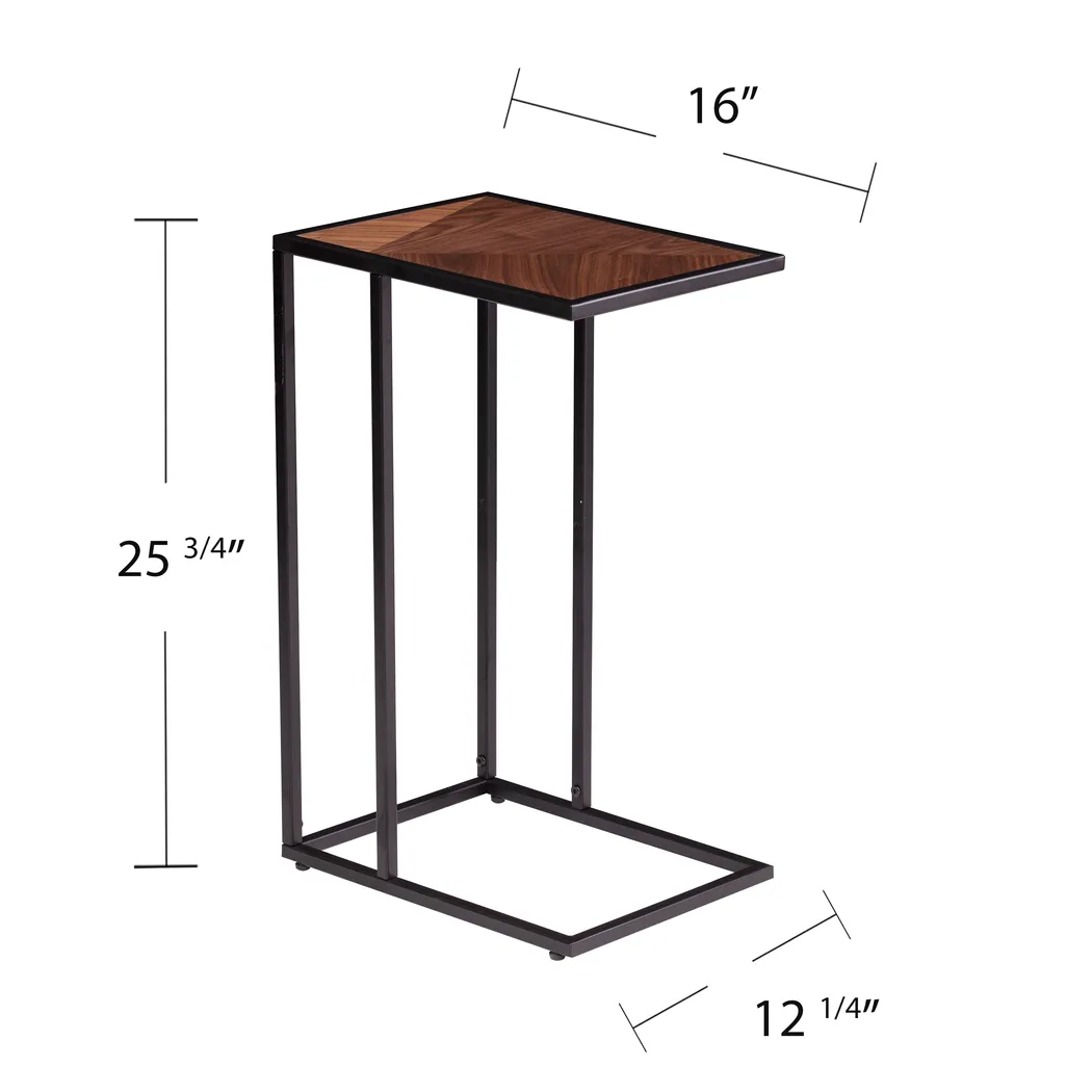 Dorotha Walnut Accent Table - Thumbnail - Image 4