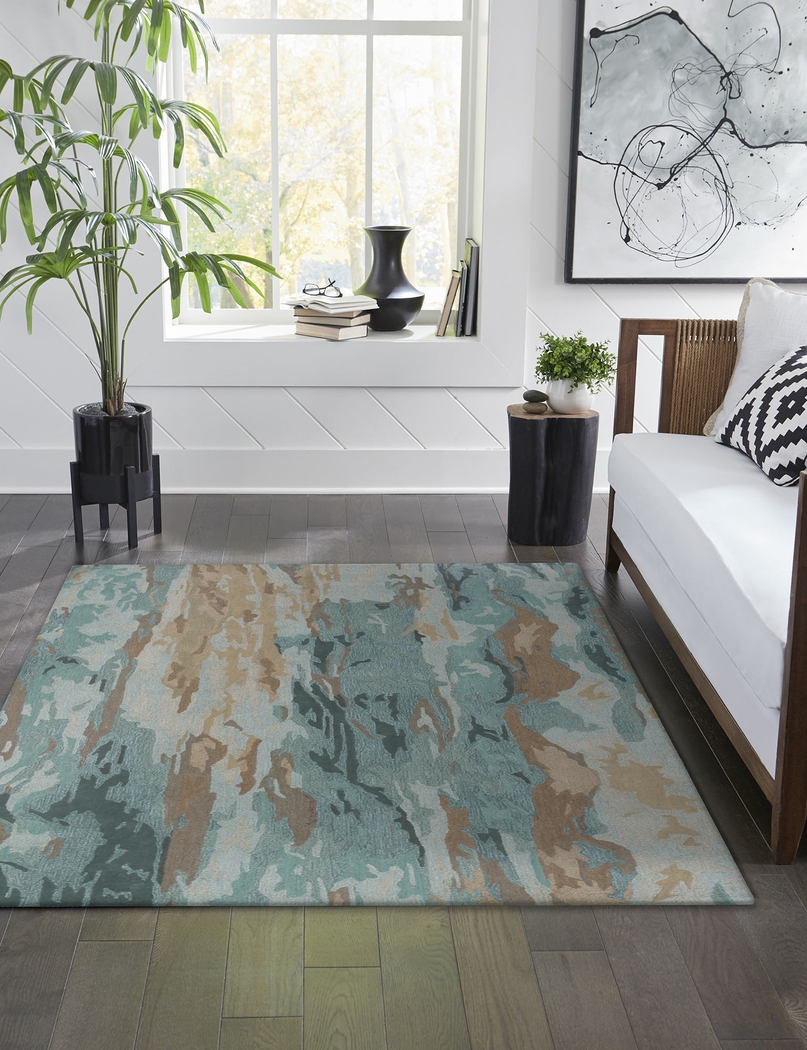 Dorra Blue 7'6 x 9'6 Rug - Thumbnail - Image 2