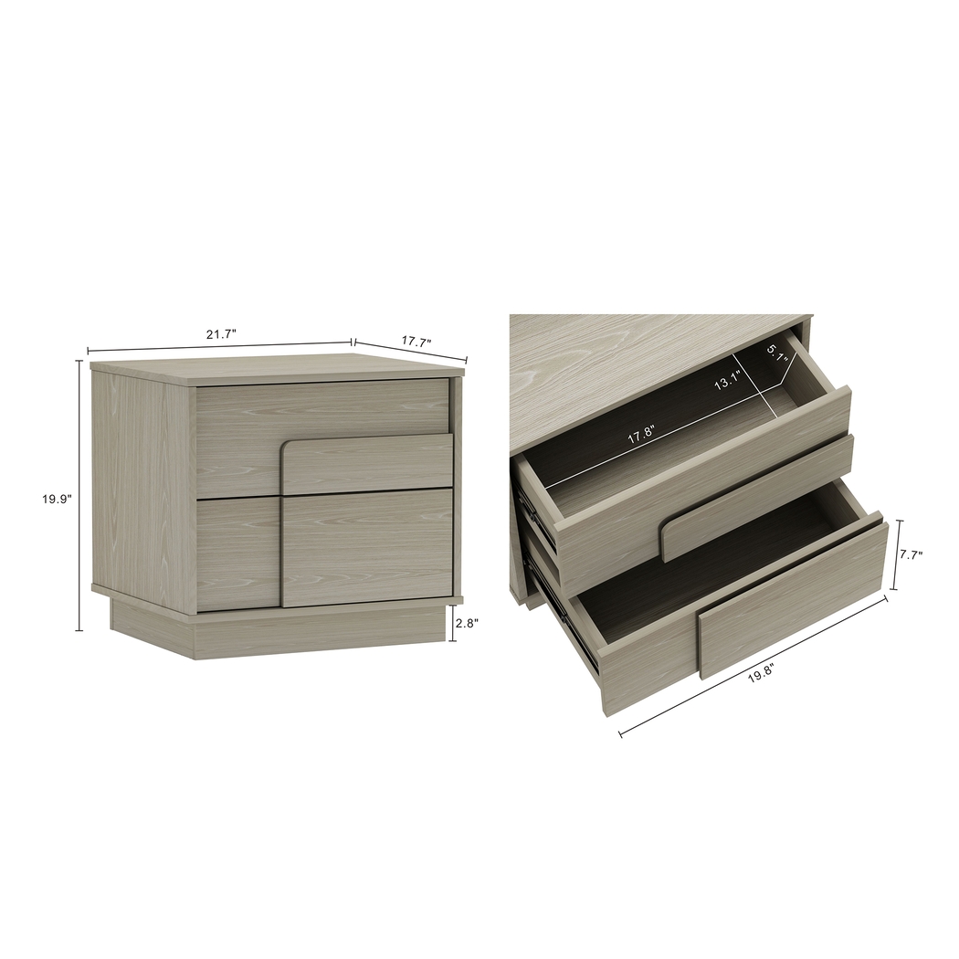 Dorriety Beige Nightstand - Thumbnail - Image 4