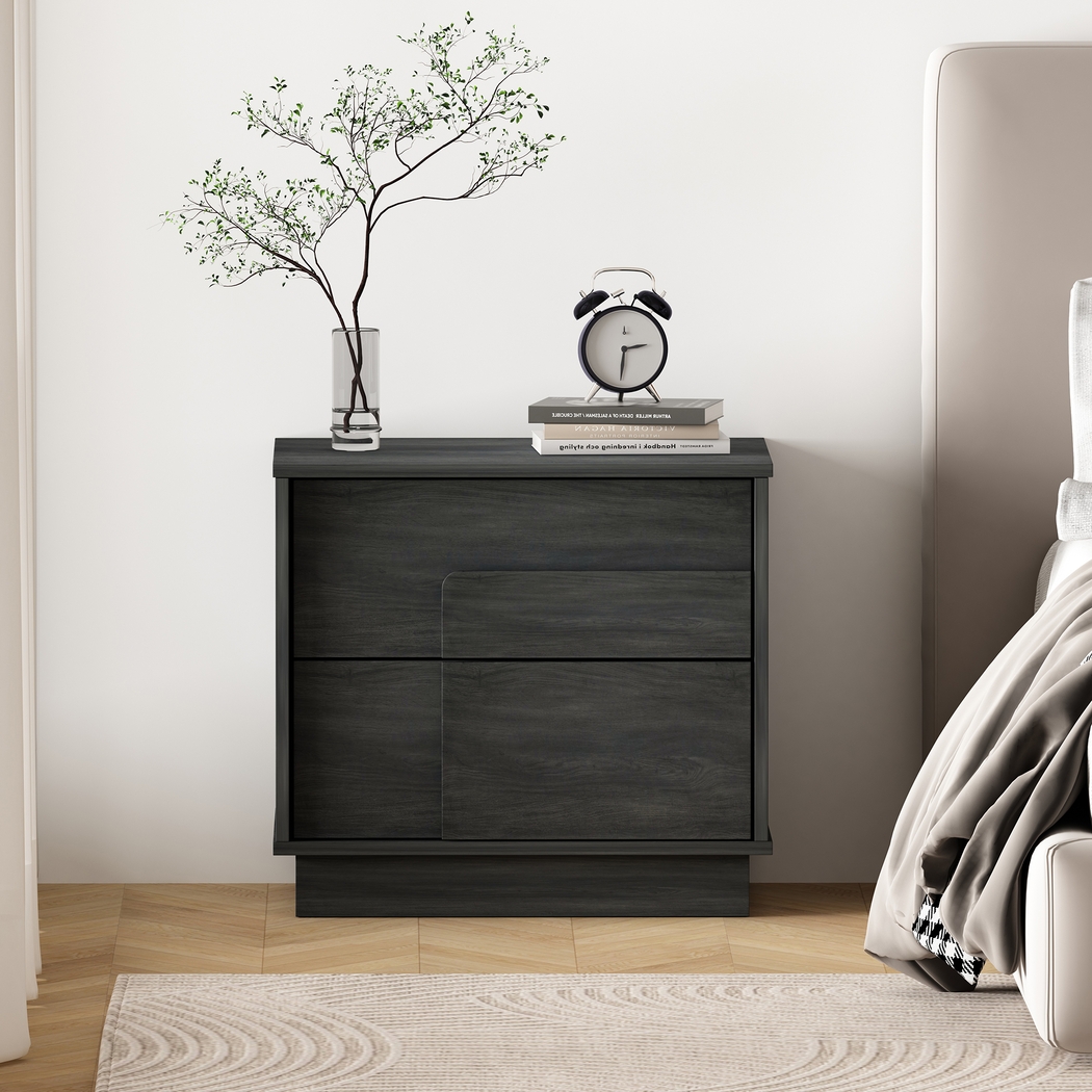 Dorriety Charcoal Gray Nightstand - Thumbnail - Image 2