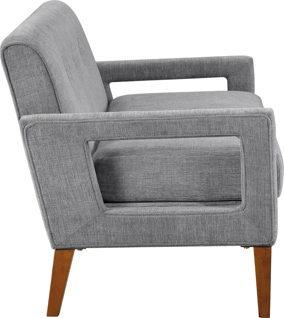 Dorrinell Gray Loveseat - Thumbnail - Image 4