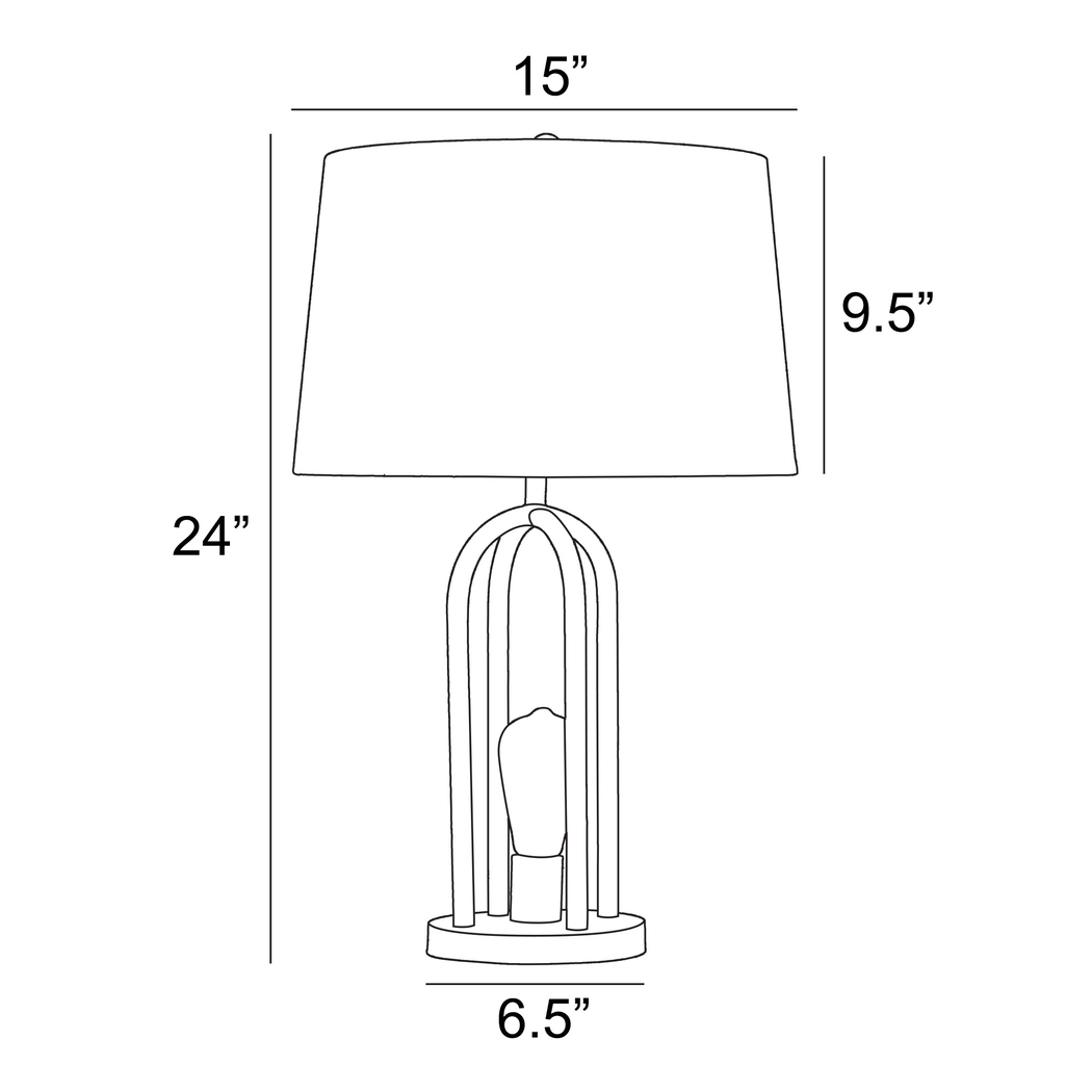 Dorsey Creek Black Table Lamps, Set of 2 - Thumbnail - Image 5