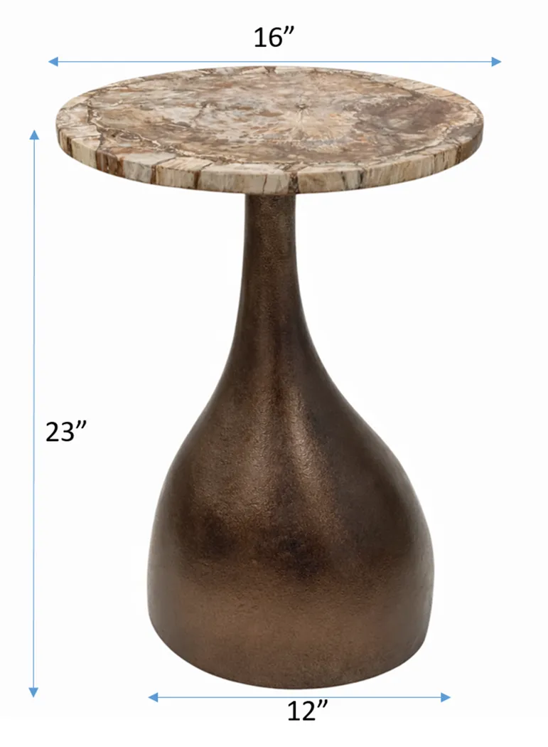 Doruzi Bronze/Brown Accent Table - Thumbnail - Image 8