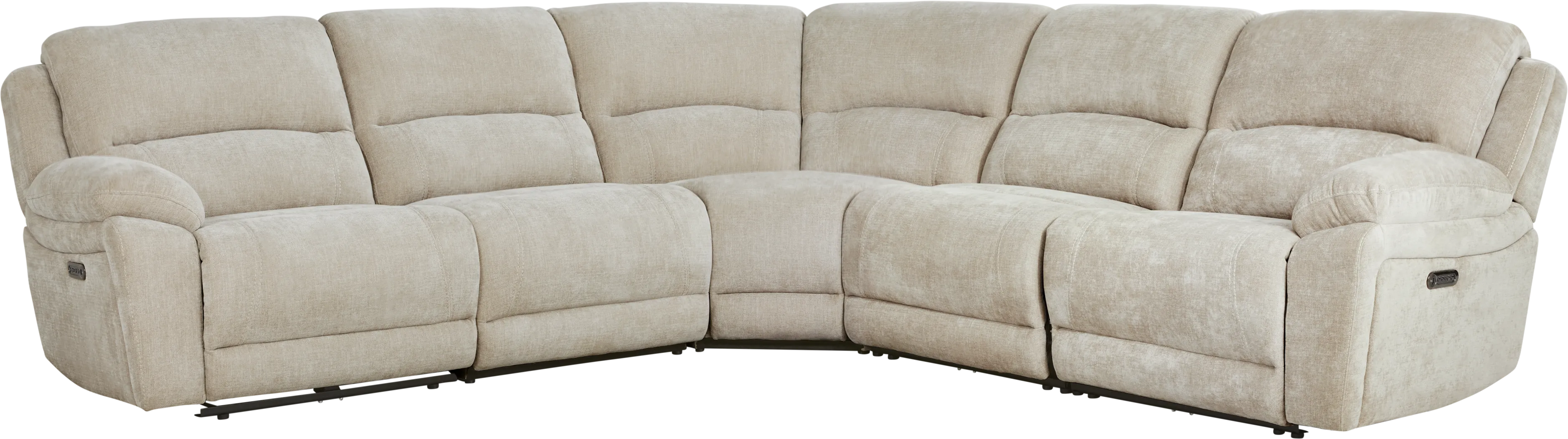 Douglas Park Sand 5 Pc Dual Power Reclining Sectional - Thumbnail - Image 3