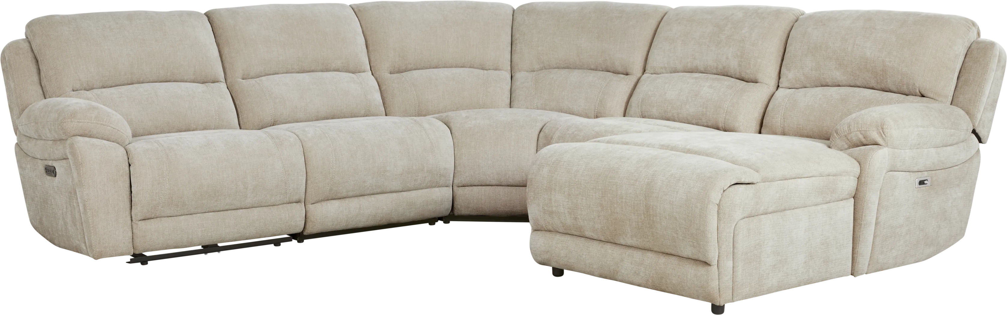 Douglas Park Sand 5 Pc Dual Power Reclining Sectional - Thumbnail - Image 3