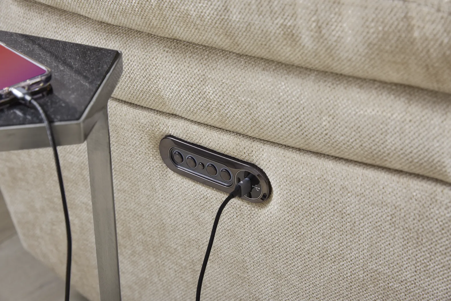 Douglas Park Sand 5 Pc Dual Power Reclining Sectional - Thumbnail - Image 4