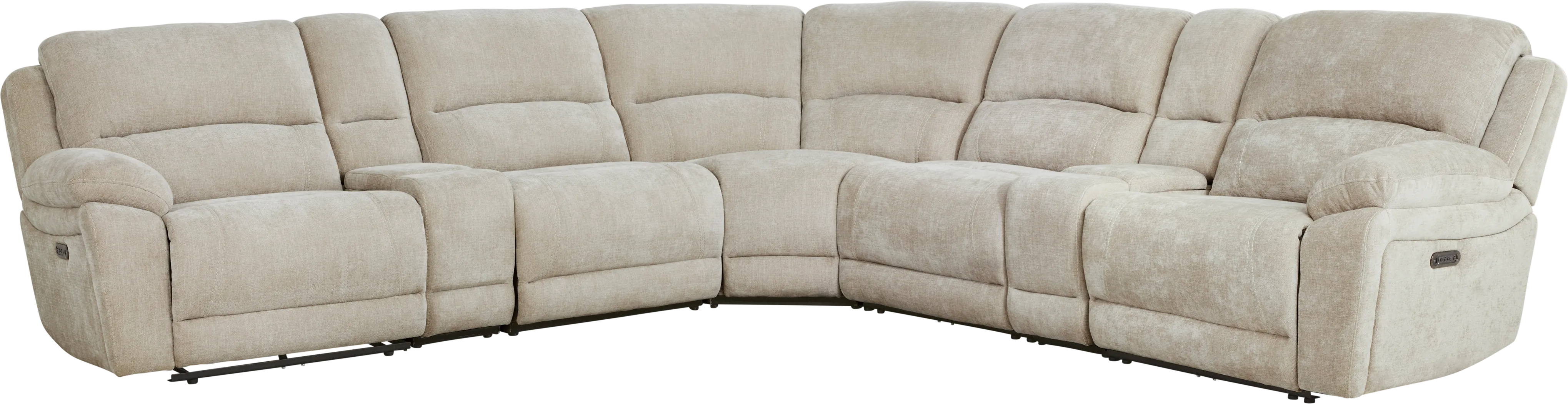 Douglas Park Sand 7 Pc Dual Power Reclining Sectional - Thumbnail - Image 3