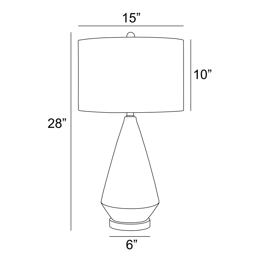 Doune Oaks White Lamp - Thumbnail - Image 4