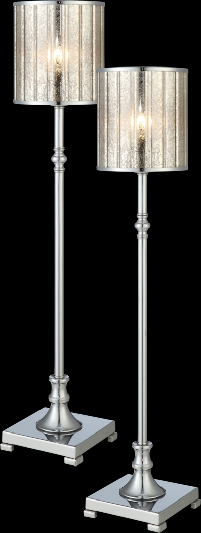 Dove Valley Silver Set of 2 Lamps - Thumbnail - Image 1